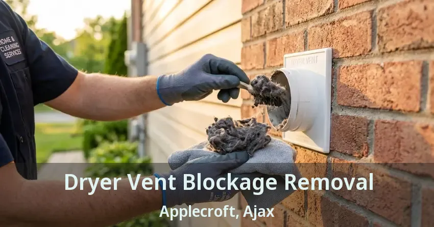 Dryer Vent Blockage Removal Applecroft, Ajax - ON