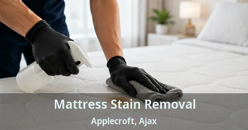Mattress Stain Removal Applecroft, Ajax - ON