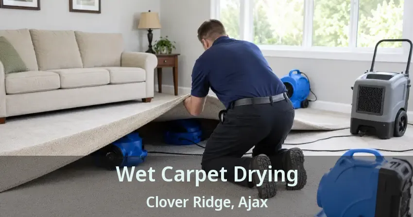 Wet Carpet Drying Clover Ridge, Ajax - ON