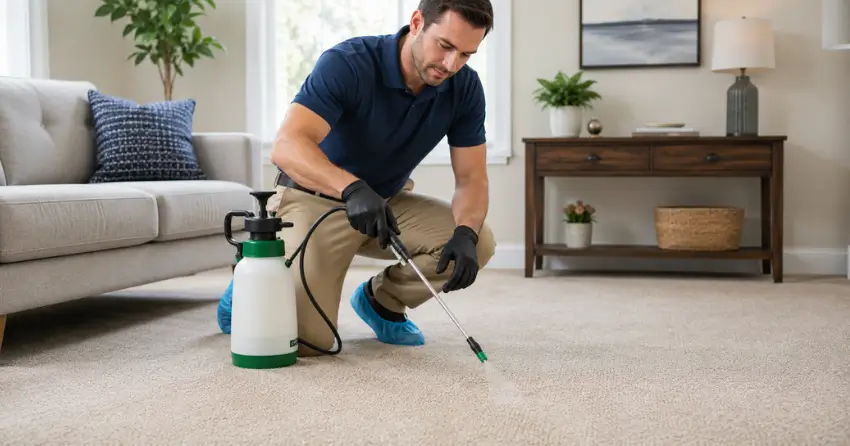 carpet fabric protector treatment process residential home