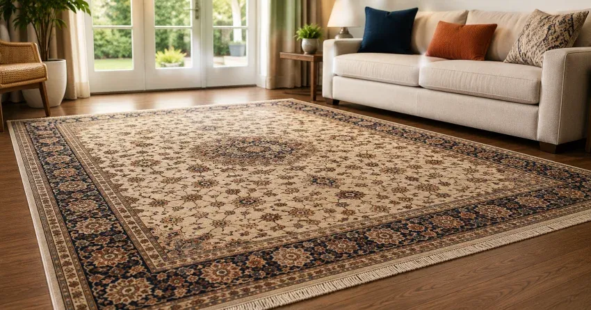 clean sanitized rug in bright residential room Ajax