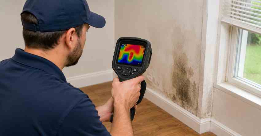 moisture inspection thermal imaging scan results in Audley North, Ajax